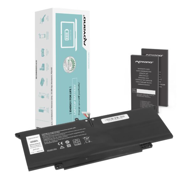 Bateria Movano 7.7V 6400mAh (49Wh) para Portátil Dell Latitude 13 7310, 7410 - Compatível com JHT2H e Outros Part Numbers