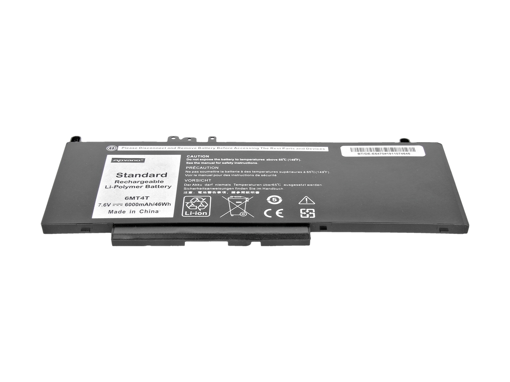 Bateria Movano para Portátil Dell Latitude E5470, E5570, 5470, 5570, Inspiron 3510 - 7.6V 6000mAh (46Wh) - Substitui 6MT4T, 7V69Y - Image 2
