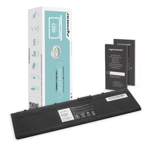 Bateria Movano para Dell Latitude E7240, E7250 - 5400 mAh (40 Wh)