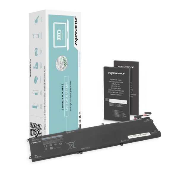 Bateria Movano de 8500 mAh (97 Wh) para Portáteis Dell XPS 15 (7590, 9550, 9560, 9570), Precision 5510/5520/5530/5540 e Outros Modelos Compatíveis
