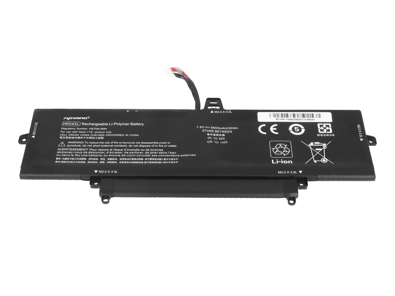 Bateria Movano de Alta Qualidade para Portátil HP EliteBook x360 1030 G7, 1030 G8, 1040 G7, 1040 G8 Series - Image 2