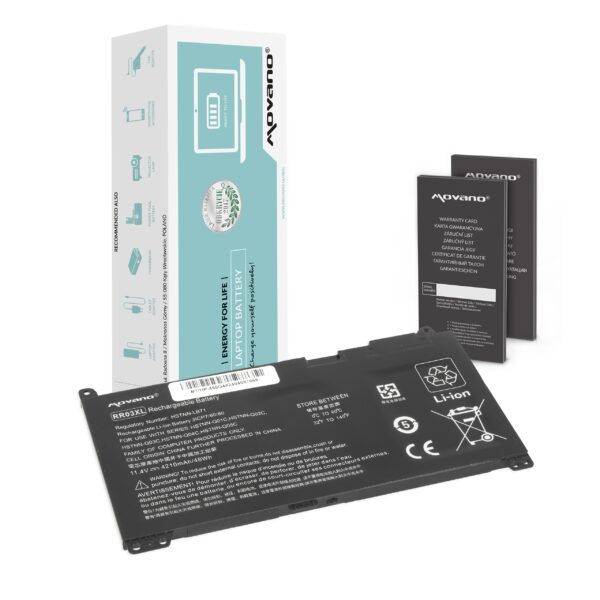 Bateria Movano RR03XL para Portáteis HP ProBook 430, 440, 450, 455, 470 G4/G5 Series - 11.4V 4210mAh (48Wh)