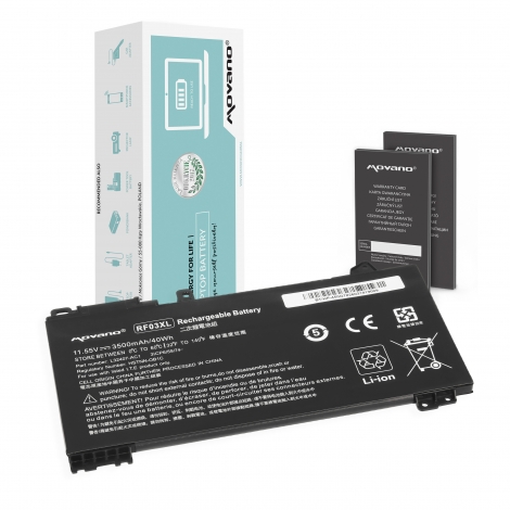 Bateria Movano de Alta Capacidade para HP ProBook 450 G7, 455 G7 - Substituição RF03XL