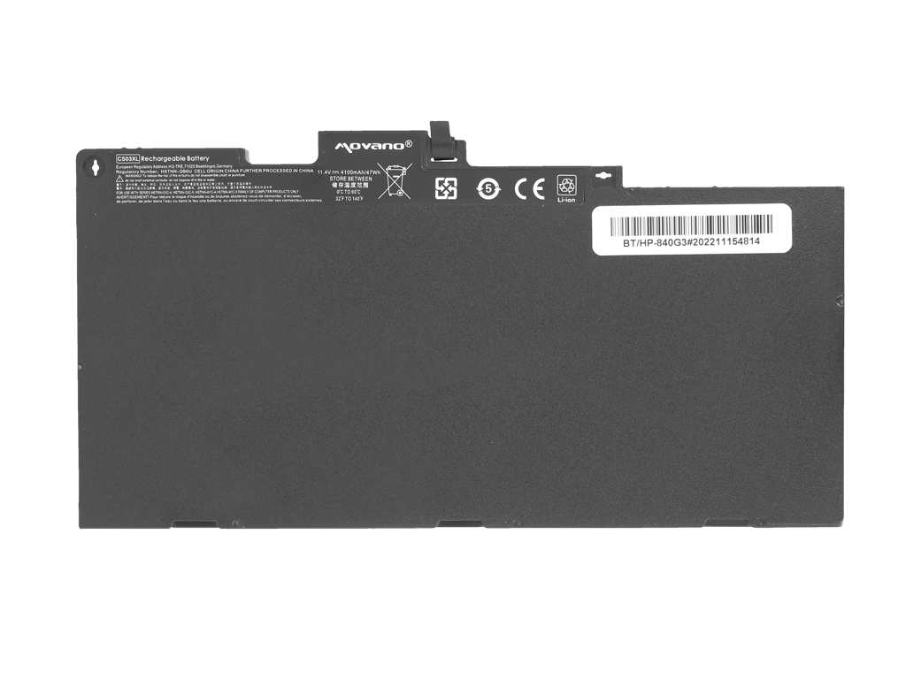 Bateria Movano 11.4V 4000mAh (47Wh) para Portátil HP EliteBook 745 G3, 755 G3, 840 G3, 850 G3 e ZBook 15u G3/G4 Series - Substituição CS03XL - Image 4