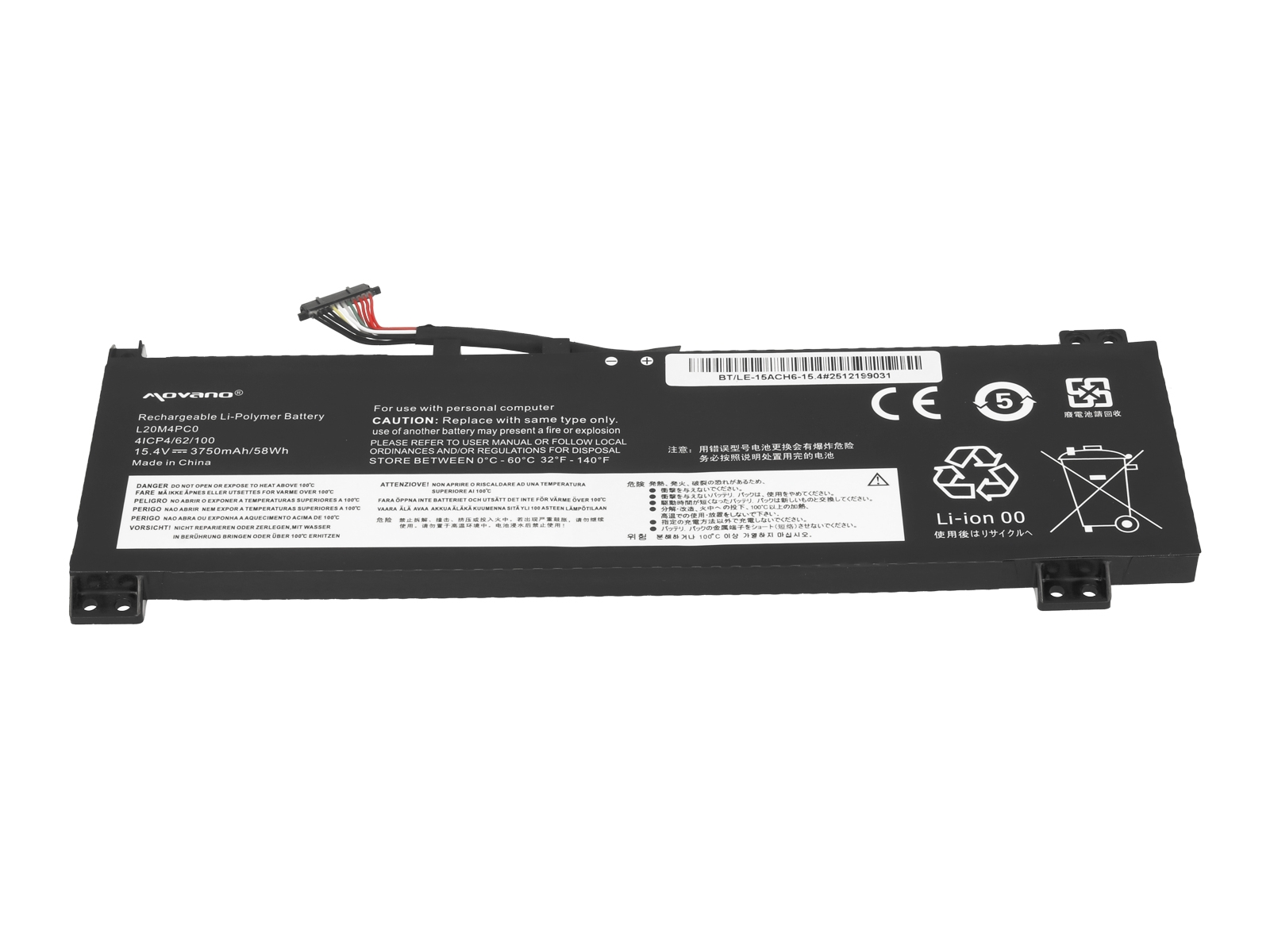 Bateria Movano de Alta Qualidade para Portátil Lenovo IdeaPad Gaming 3 15ACH6 e Legion 5 15ACH6/15ITH6 Series - Image 2