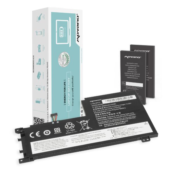 Bateria Movano de Alta Capacidade para Portátil Lenovo IdeaPad 5 Series (15ABA7, 15ALC05, 15ITL05) - Versão 2