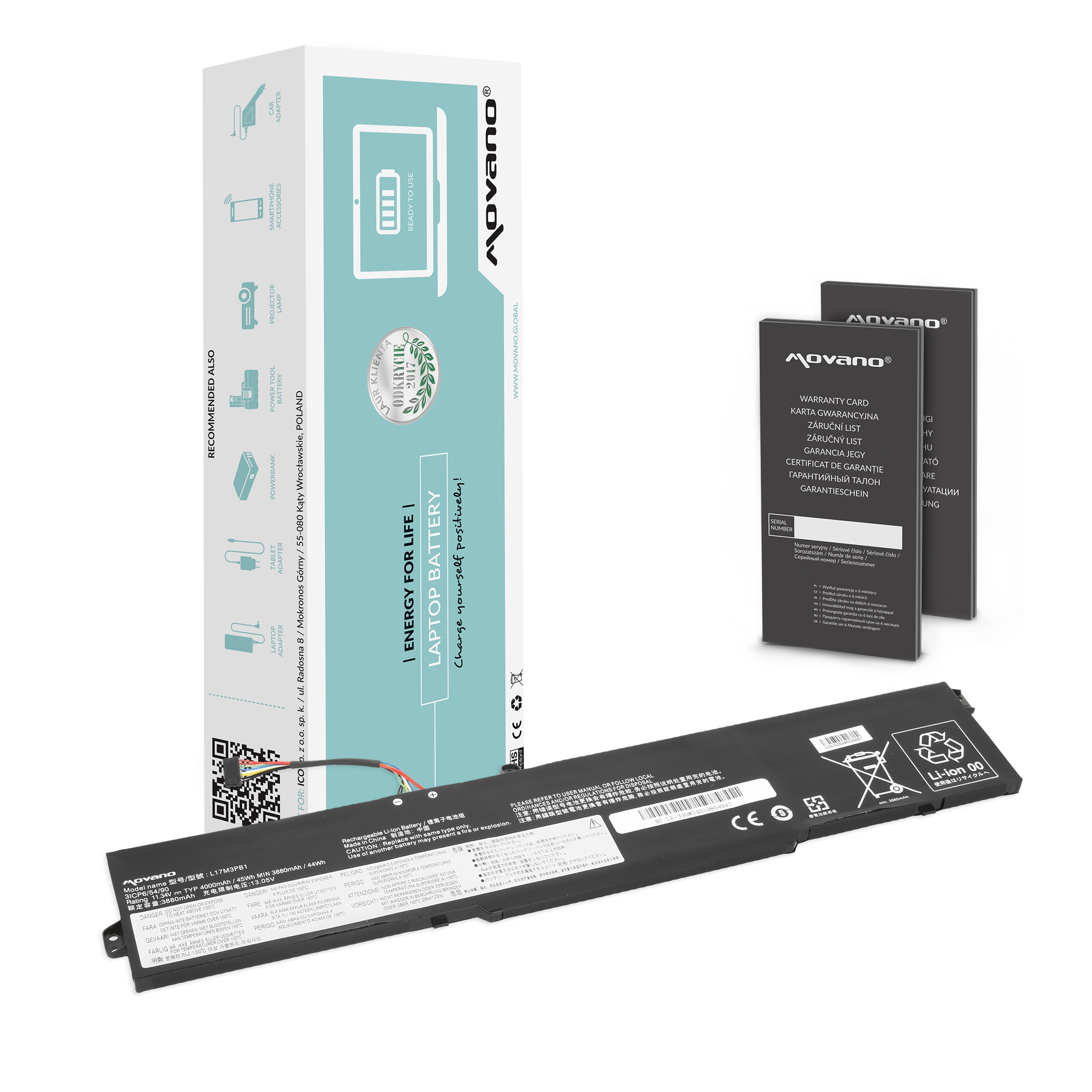 Bateria Movano para Lenovo IdeaPad 330-15ICH, 330-17ICH