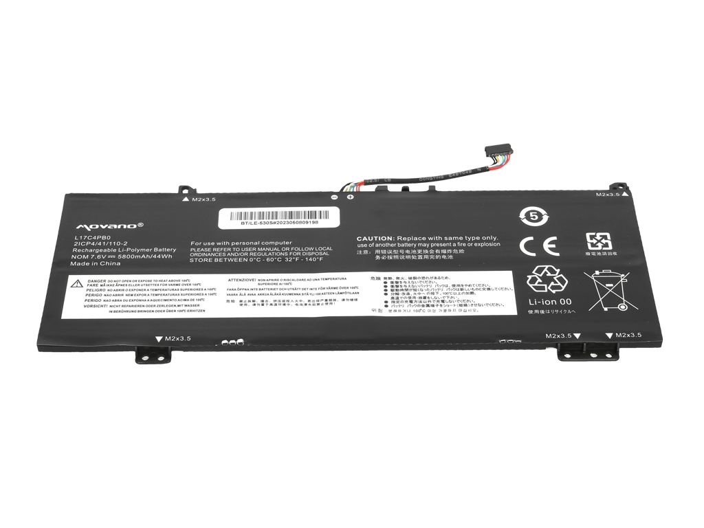 Bateria Movano para Portátil Lenovo IdeaPad 530S-14IKB, 530S-15IKB, Yoga Flex 6-14 Series - L17C4PB0, 5B10Q16066 - Image 2