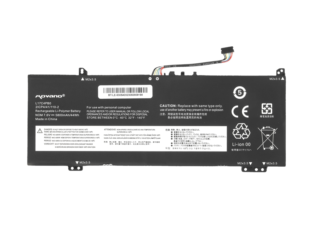 Bateria Movano para Portátil Lenovo IdeaPad 530S-14IKB, 530S-15IKB, Yoga Flex 6-14 Series - L17C4PB0, 5B10Q16066 - Image 4