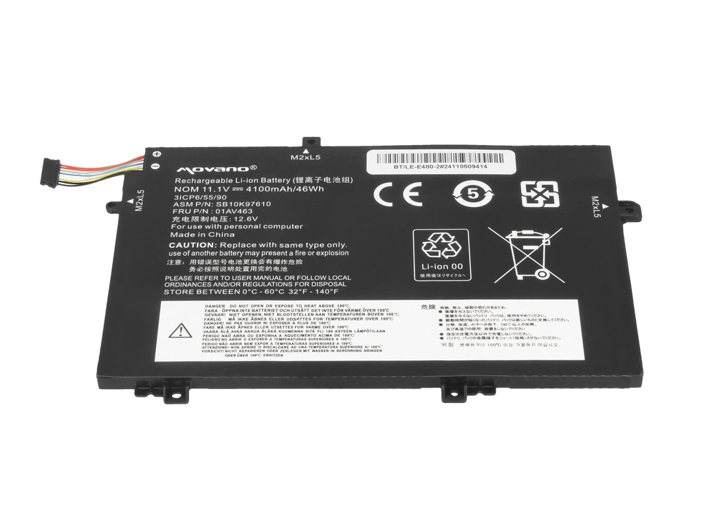 Bateria Movano para Lenovo ThinkPad L14, L15, L480, L580 - Image 2