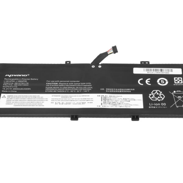 Bateria Movano de Alta Capacidade para Portátil Lenovo ThinkPad Yoga L13 Gen 2 - 2900mAh