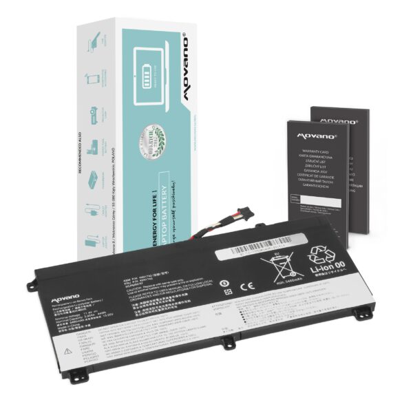 Bateria Movano para Portátil Lenovo ThinkPad T550, T560, W550, W550s - 11.4V 3900mAh