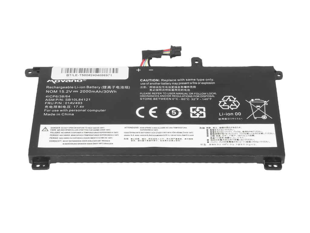 Bateria Movano para Lenovo ThinkPad T570, T580, P51s, P52s - Image 2