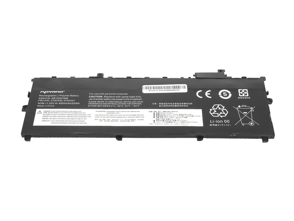 Bateria Movano para Portátil Lenovo Thinkpad X1 Carbon G5 G6 (2017-2018) - Substituição de Alta Qualidade - Image 2