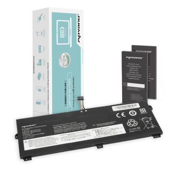 Bateria Movano L18L3P72 para Portátil Lenovo Thinkpad X13 Yoga, X390 Yoga - 11.55V 4200mAh