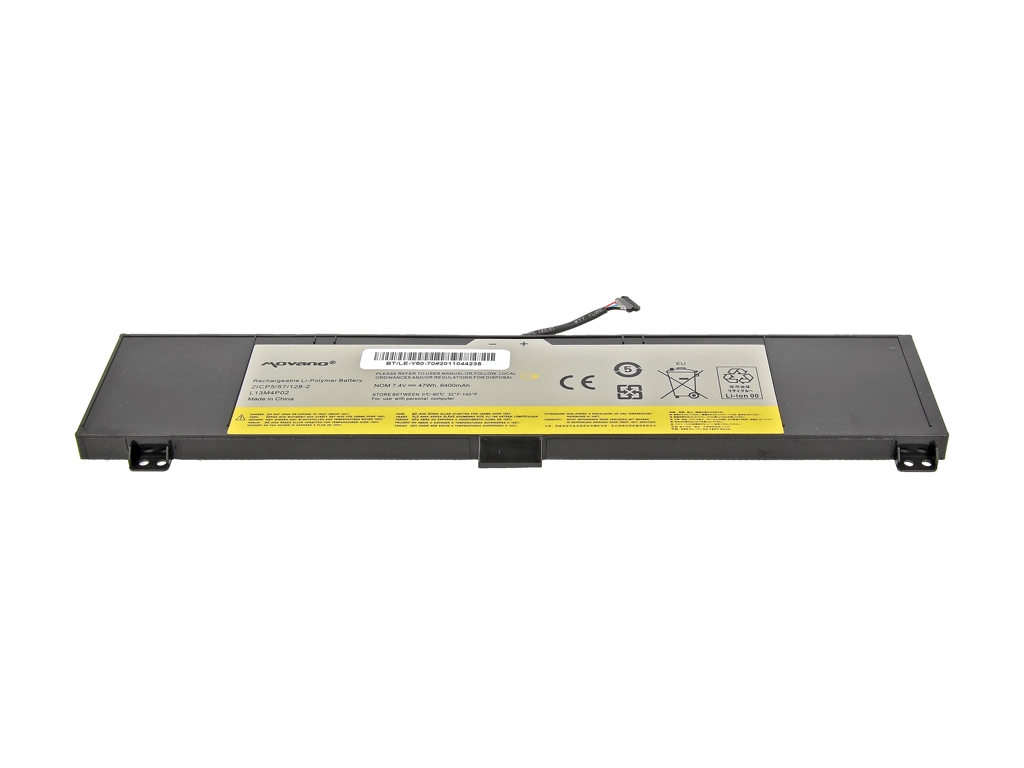 Bateria Movano de Alta Capacidade para Portátil Lenovo Y50-70, Y50-80, Y70-70, Y70-80 Series - 7.4V 6400mAh (47Wh) - Image 2