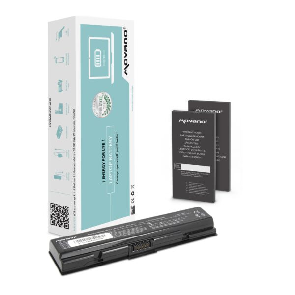 Bateria Movano de 10.8V (11.1V) 4400 mAh para Portátil Toshiba Satellite A200, A300, L300, L500 Series