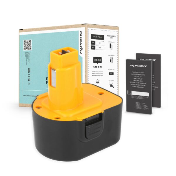 Bateria Movano 12V 3000mAh Ni-MH para Ferramentas DeWalt e Black&Decker - Compatível com A9252, DE9037, DE9071