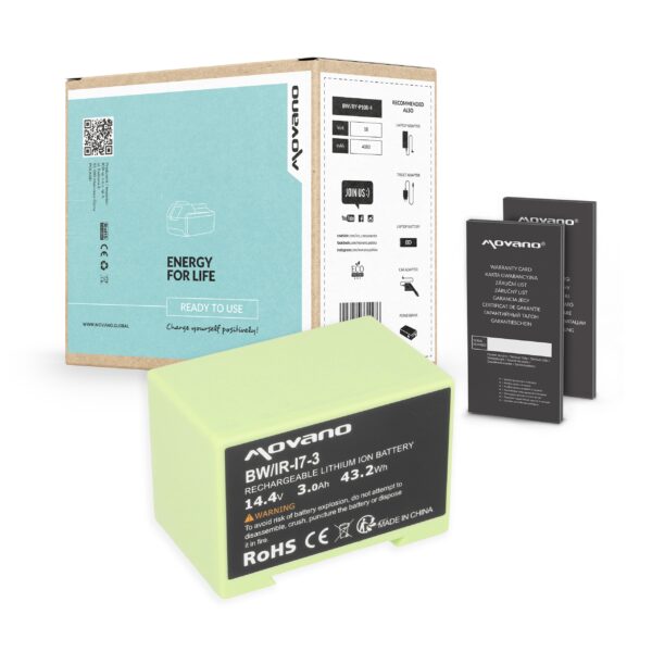 Bateria Movano para iRobot Roomba i7, i8 - 14.4V 3000mAh | Compatível com Múltiplos Modelos
