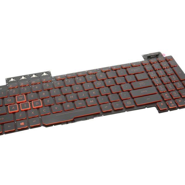 Teclado QWERTY US Retroiluminado para Portátil Asus TUF Gaming FX504 FX505 FX705 FX80 FX86, ROG Strix GL703 Series - Green Computer