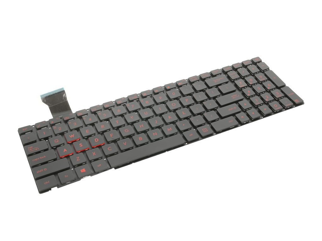 Teclado Retroiluminado QWERTY US para Portátil Asus ROG GL552, GL752, G771J Series - Movano