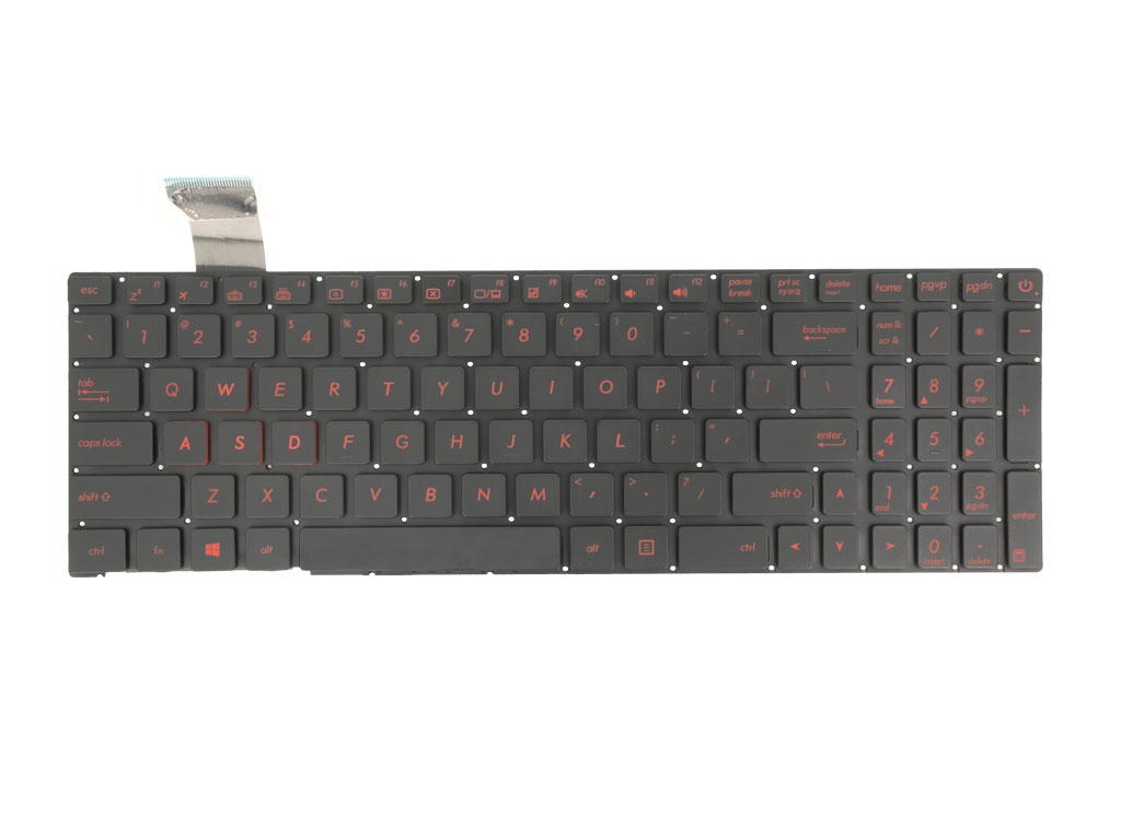 Teclado Retroiluminado QWERTY US para Portátil Asus ROG GL552, GL752, G771J Series - Movano - Image 3