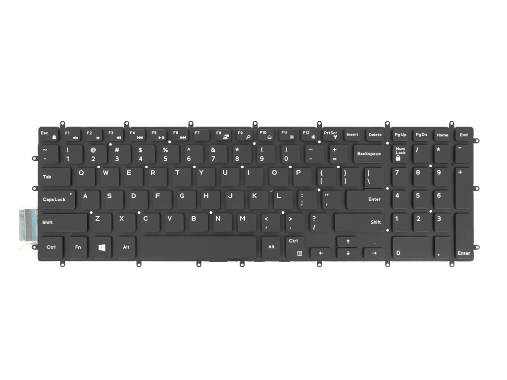 Teclado Retro iluminado para Dell 15 17 - 3579, 3590, 5000, 7590 - QWERTY US - Image 3