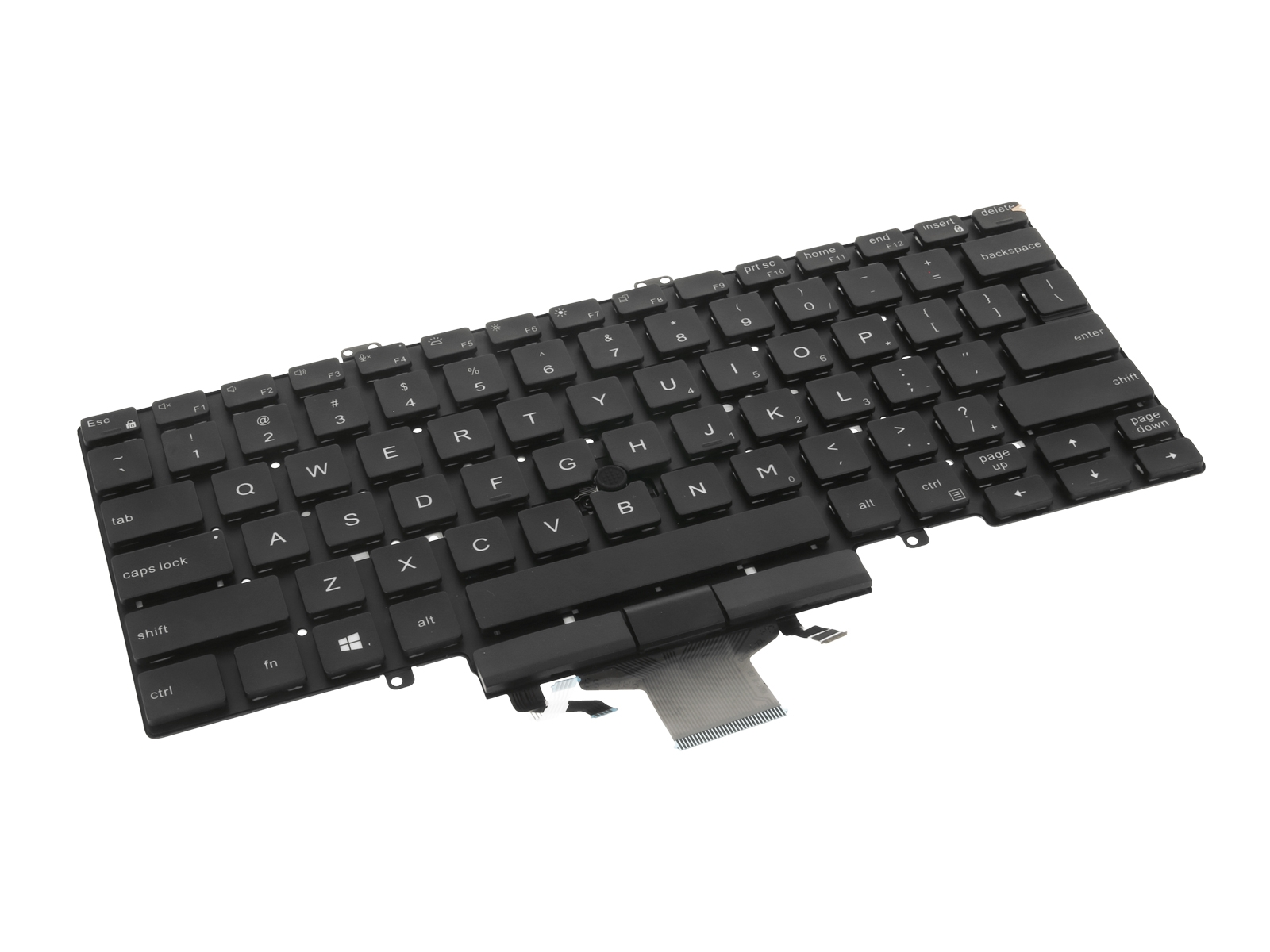 Teclado para Portátil Dell Latitude 5400, 5401, 5410, 5411, 7400, 7410 com Retroiluminação e Trackpoint - QWERTY US