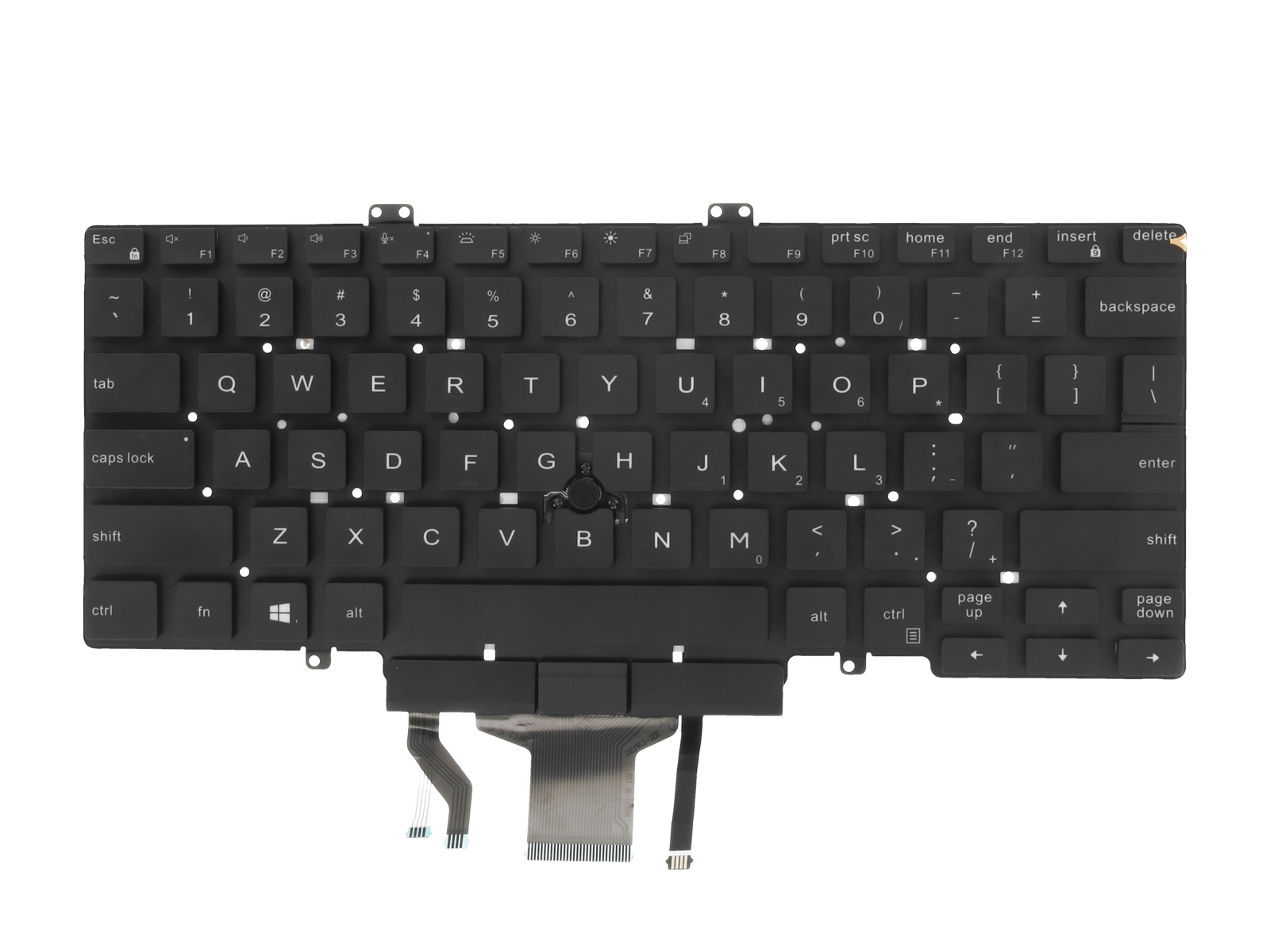 Teclado para Portátil Dell Latitude 5400, 5401, 5410, 5411, 7400, 7410 com Retroiluminação e Trackpoint - QWERTY US - Image 3