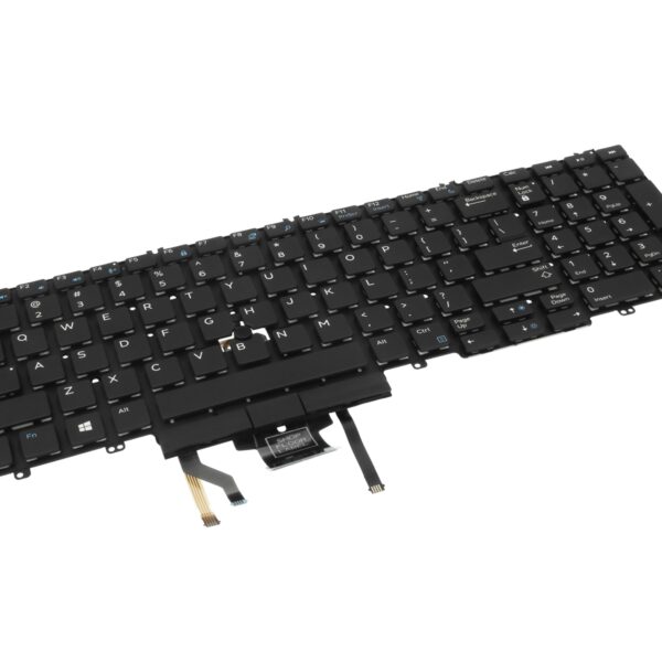 Teclado para Portátil Dell Precision 7540, 7730, 7740 - Retroiluminado, Layout QWERTY US, Preto