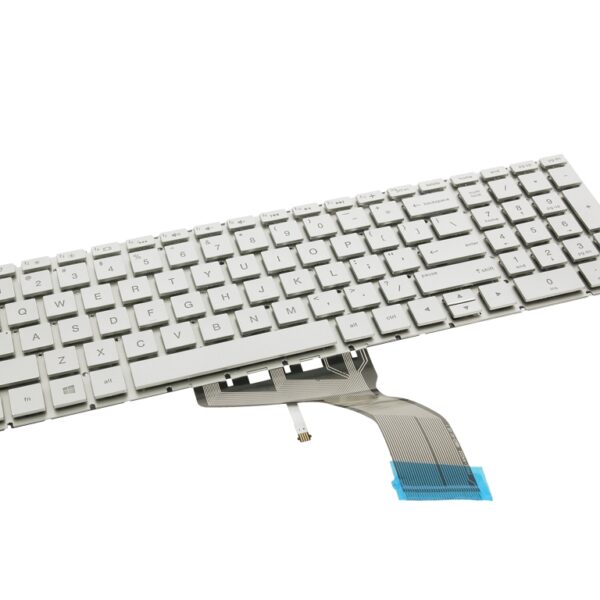 Teclado Retroiluminado Prata QWERTY US para Portátil HP 15S-EQ e 15S-FQ Series - Green Computer