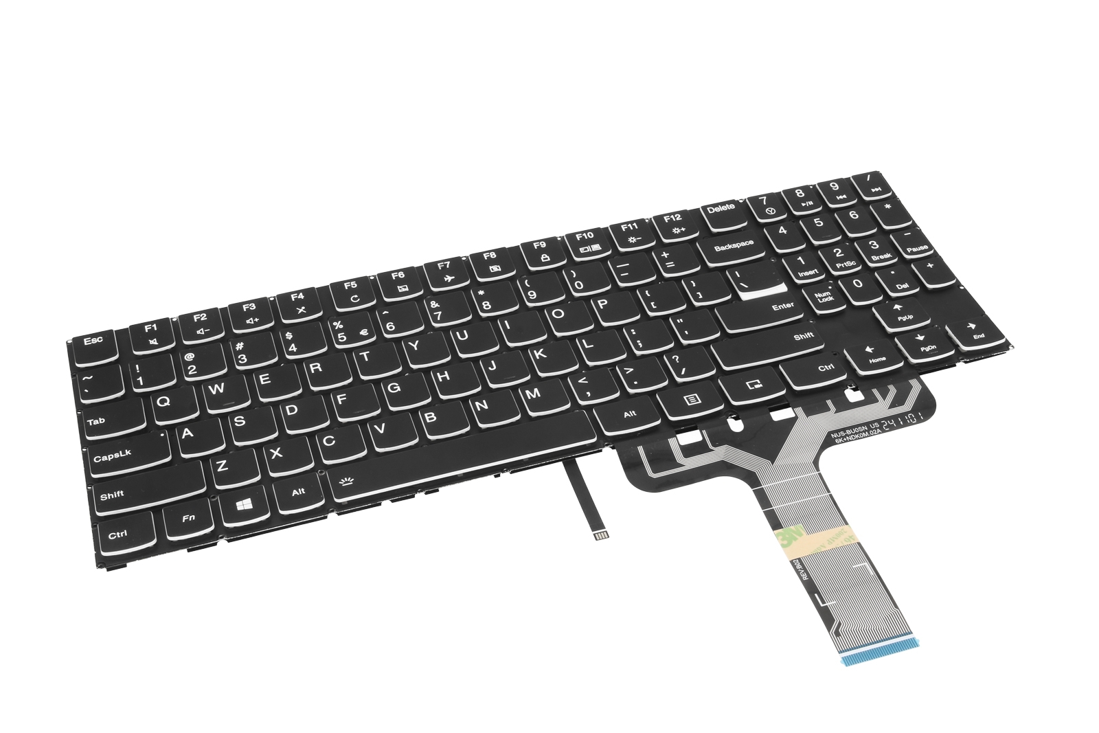 Teclado para Portátil Lenovo Legion Y520-15IKBN - Branco (Retroiluminado) QWERTY US