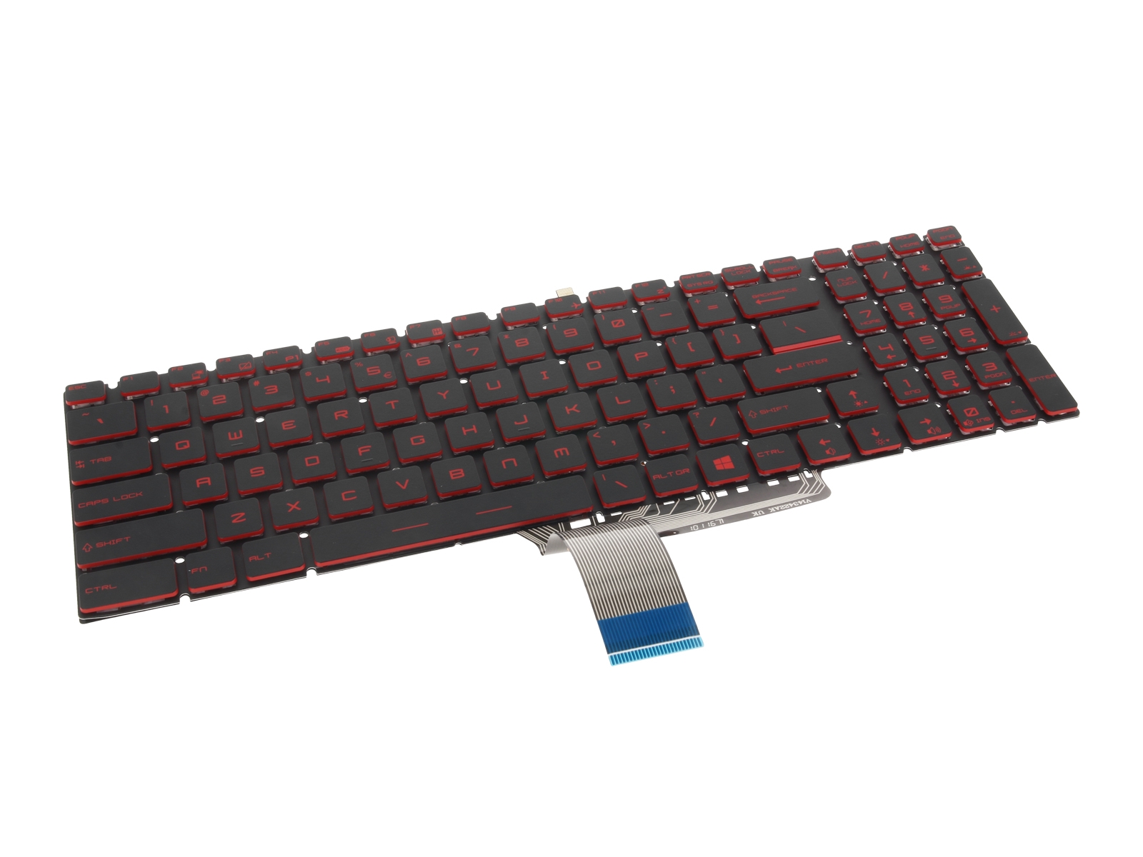 Teclado Retroiluminado QWERTY US para Portátil MSI MS-16J9, MS-16JB e Séries Compatíveis