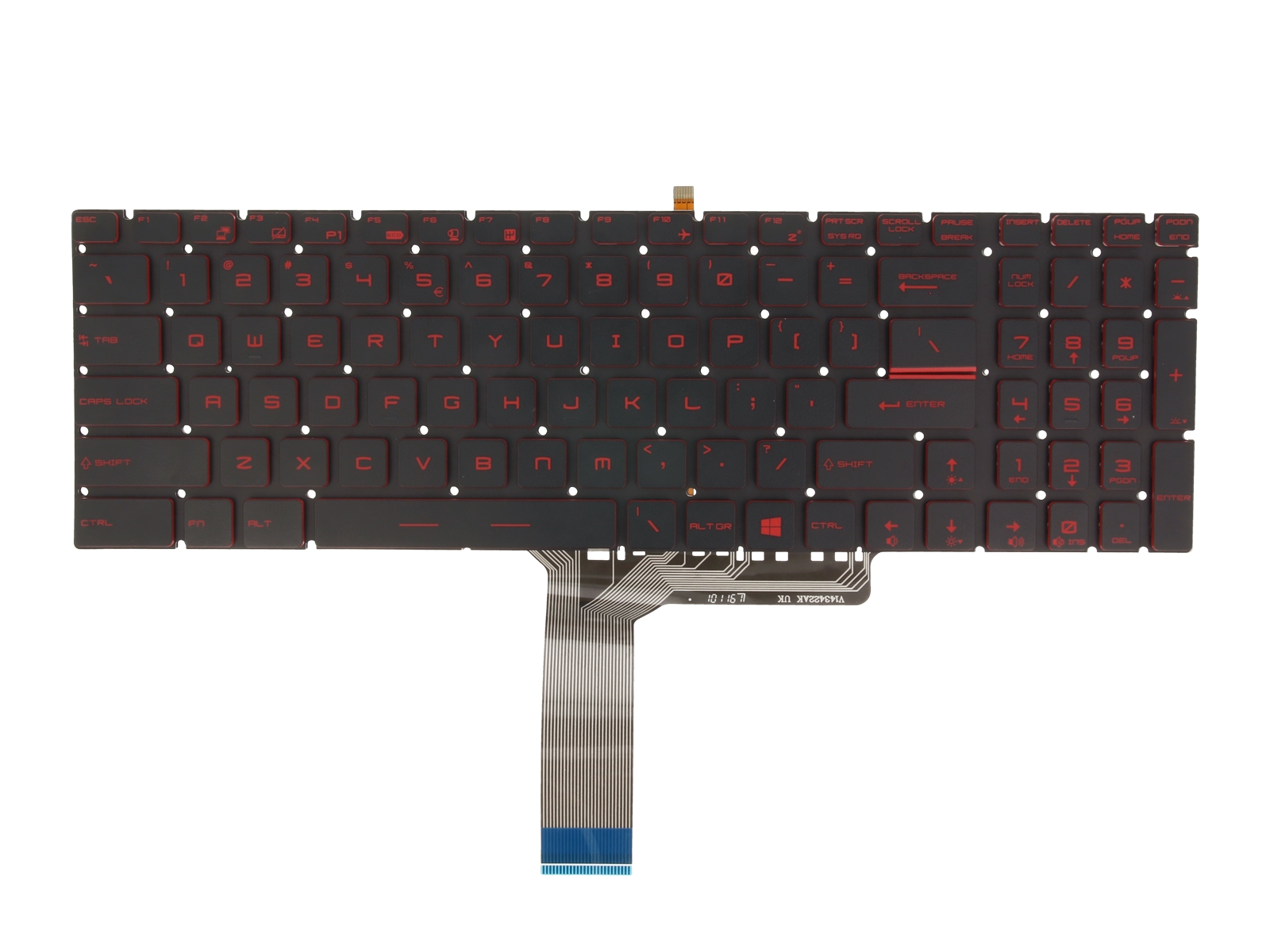 Teclado Retroiluminado QWERTY US para Portátil MSI MS-16J9, MS-16JB e Séries Compatíveis - Image 3