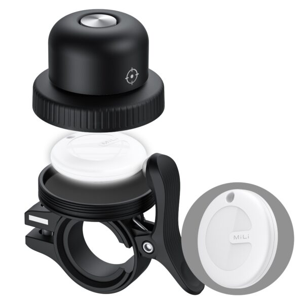MiLi MiTag Bell Localizador Bluetooth MFI com Campainha para Bicicleta - IPX67