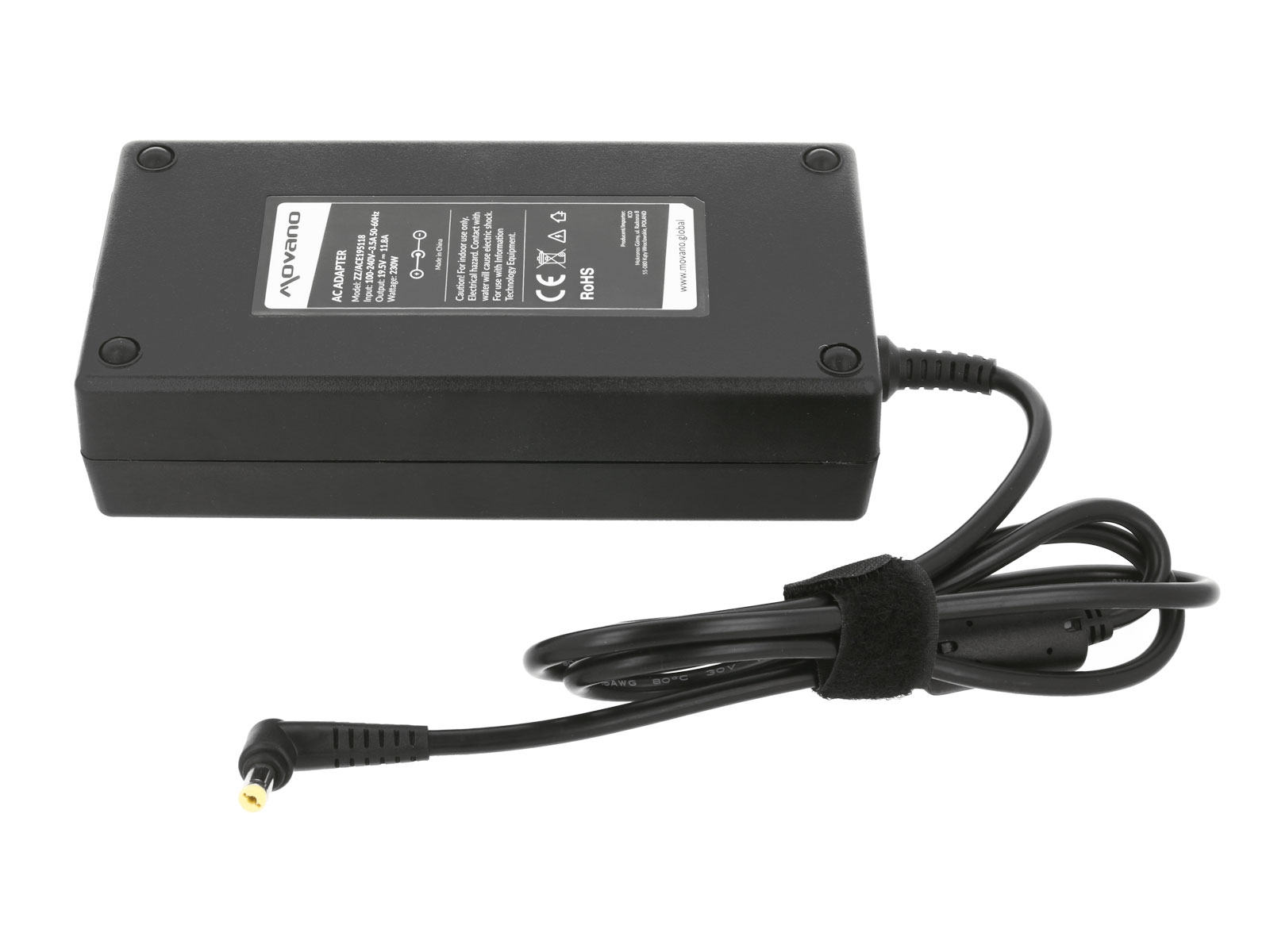 Carregador Movano 230W para Portátil Acer 19.5V 11.8A (5.5x1.7mm) - Compatível com Predator Helios, Nitro, ConceptD Series