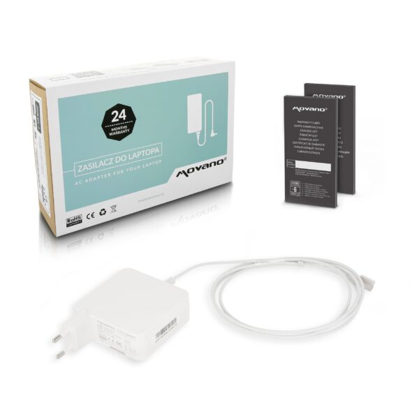 Carregador Movano 60W Magsafe 16.5V 3.65A para Portáteis Apple MacBook / MacBook Pro / MacBook Air Series