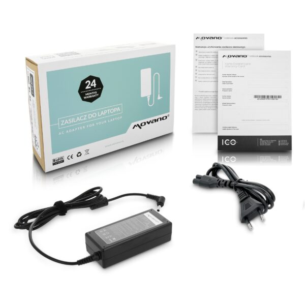 Carregador Movano 19V 3.42A 65W (4.5x3.0mm) para Portáteis Asus VivoBook X ZenBook R Series