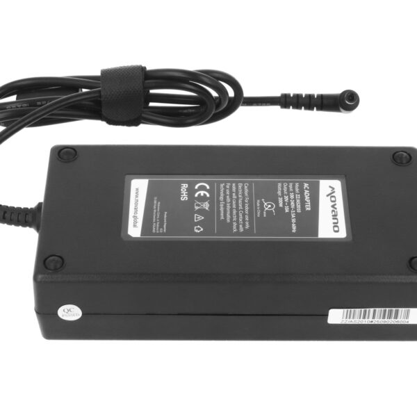 Carregador Movano 20V 10A 200W (6.0x3.7mm) para Portátil Asus - Séries ROG, TUF Gaming e Zenbook Pro