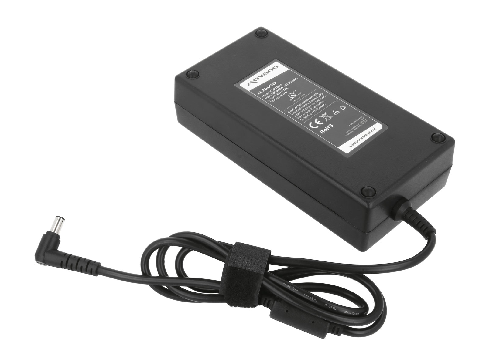 Carregador Movano 20V 10A 200W (6.0x3.7mm) para Portátil Asus - Séries ROG, TUF Gaming e Zenbook Pro - Image 2