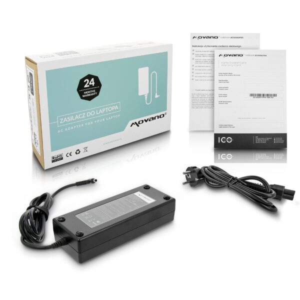 Carregador Movano 130W 19.5V 6.7A (4.5x3.0mm) para Portáteis Dell - Green Computer