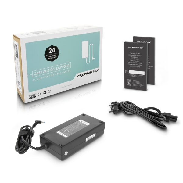 Carregador Movano 19.5V 10.3A 200W (4.5x3.0mm) para Portáteis HP ZBook Omen Pavilion Envy Victus