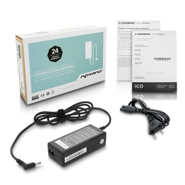 Carregador Movano 65W 19.5V 3.33A (4.5x3.0mm) para Portátil HP - Compatível com Séries Pavilion, EliteBook, ProBook