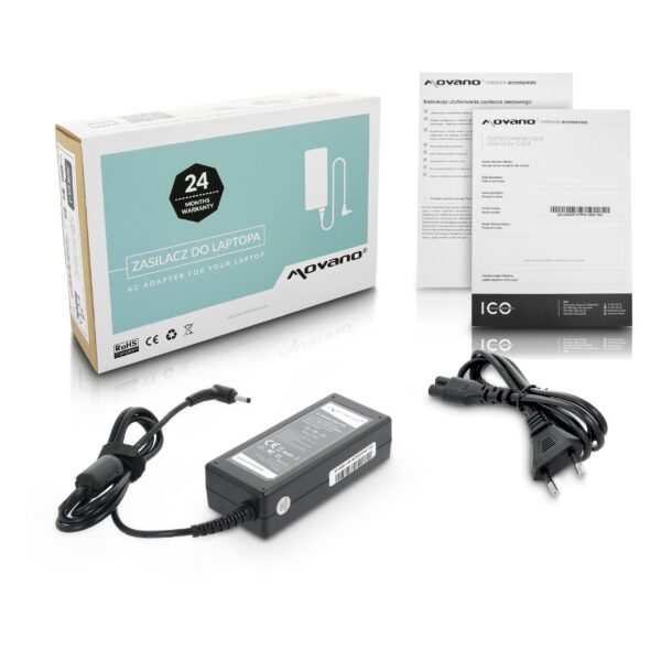 Carregador Movano 20V 3.25A 65W (4.0x1.7mm) para Portátil Lenovo IdeaPad, Yoga e Flex Series
