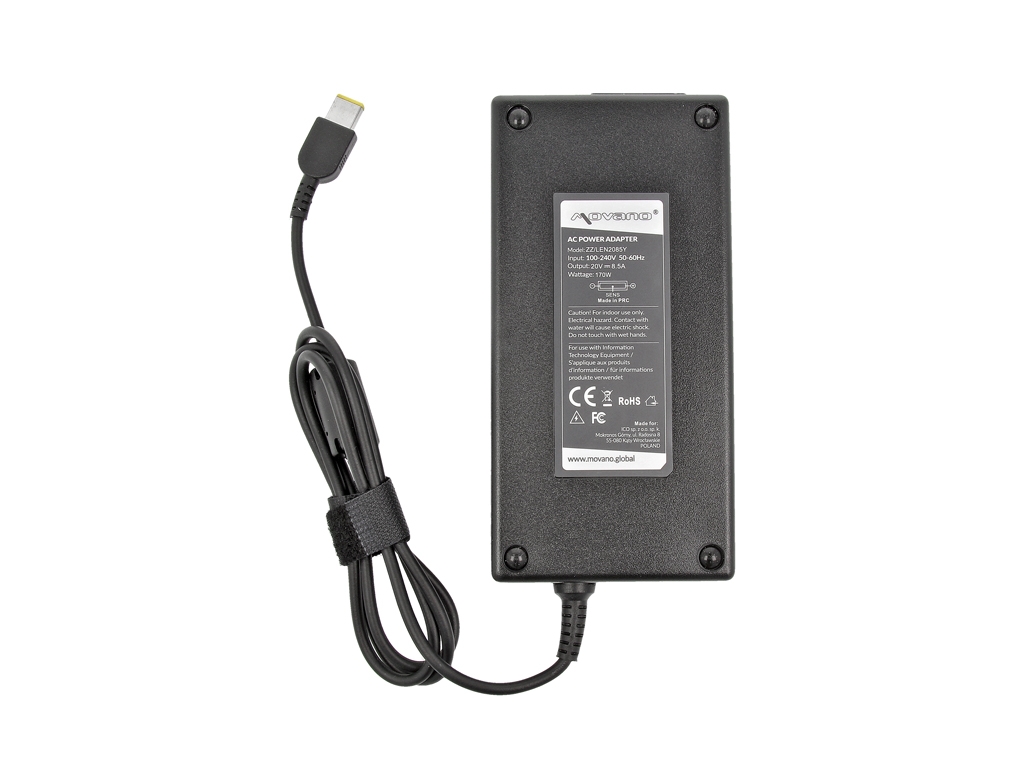 Carregador Movano 20V 8.5A 170W para Portátil Lenovo ThinkPad Legion (Conector Retangular 11.0x4.5) - Image 4