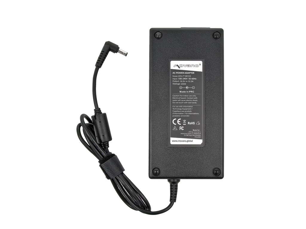 Carregador Movano 200W 19.5V 10.3A (5.5x2.5mm) para Portátil Clevo e Compatíveis - Image 4