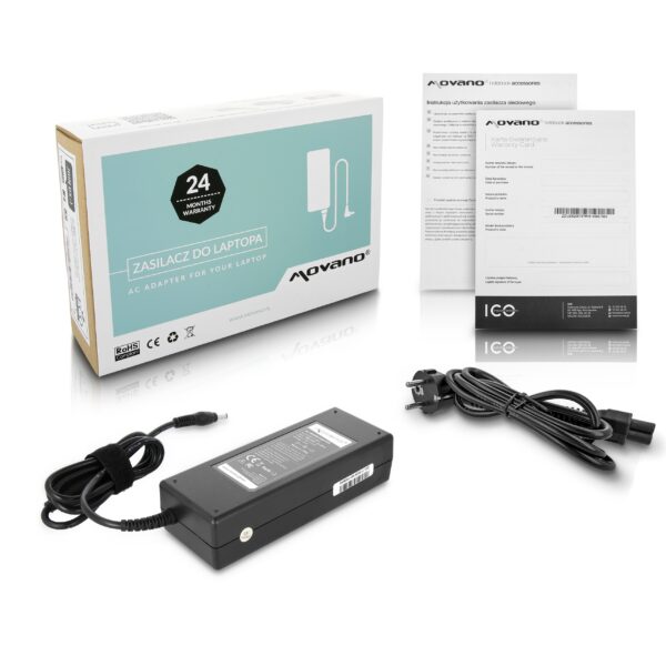 Carregador Movano 120W 19V 6.3A (5.5x2.5mm) para Portáteis Asus, Acer, Toshiba, MSI, Fujitsu, HP