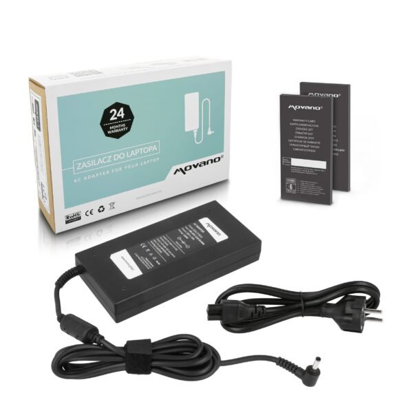 Carregador Movano 20V 10A 200W (4.5x3.0mm) para Portáteis MSI