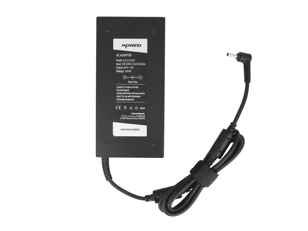 Carregador Movano 20V 9A (4.5x3.0 mm) 180W para MSI - Image 4