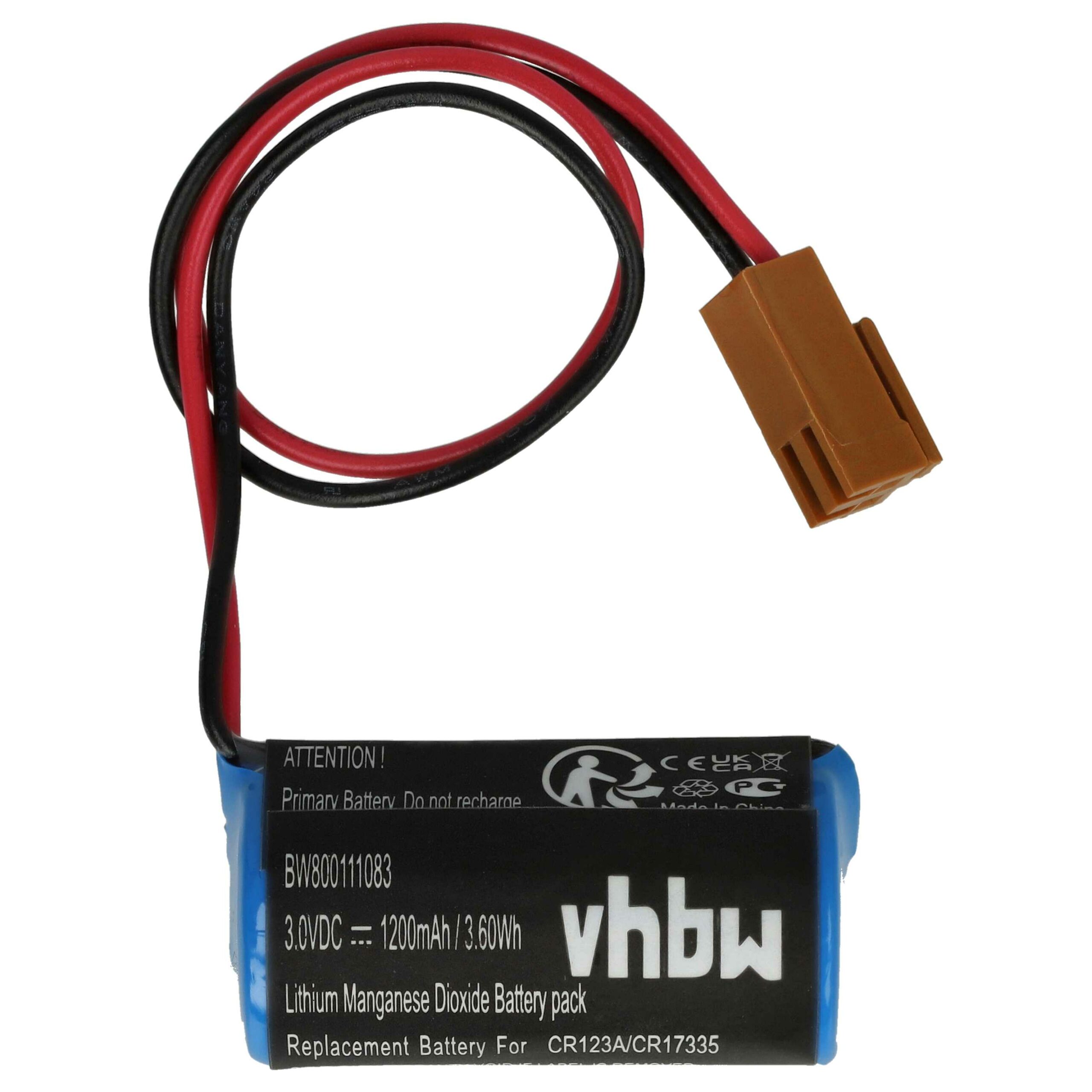 Bateria Industrial vhbw Li-MnO2 3V 1200mAh para Robôs GE Fanuc Panasonic - Image 3